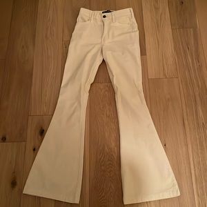 High-rise flare corduroys